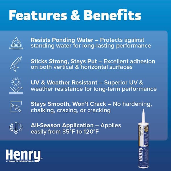 884 Tropi-Cool White 100% Silicone Roof Sealant Caulk 10.1 oz.