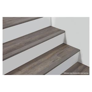Polished Pro Ashen Greige 1 in. T x 2 in. W x 94 in. L Stair Nose Molding