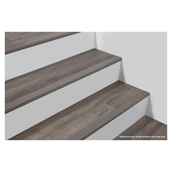 Liz Marie's Modern Maven Seaside Stone 1 in. T x 2 in. W x 94 in. L Stair Nose Molding