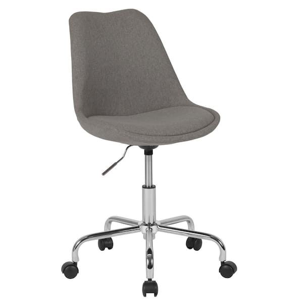 Carnegy Avenue Light Gray Fabric Office/Desk Chair