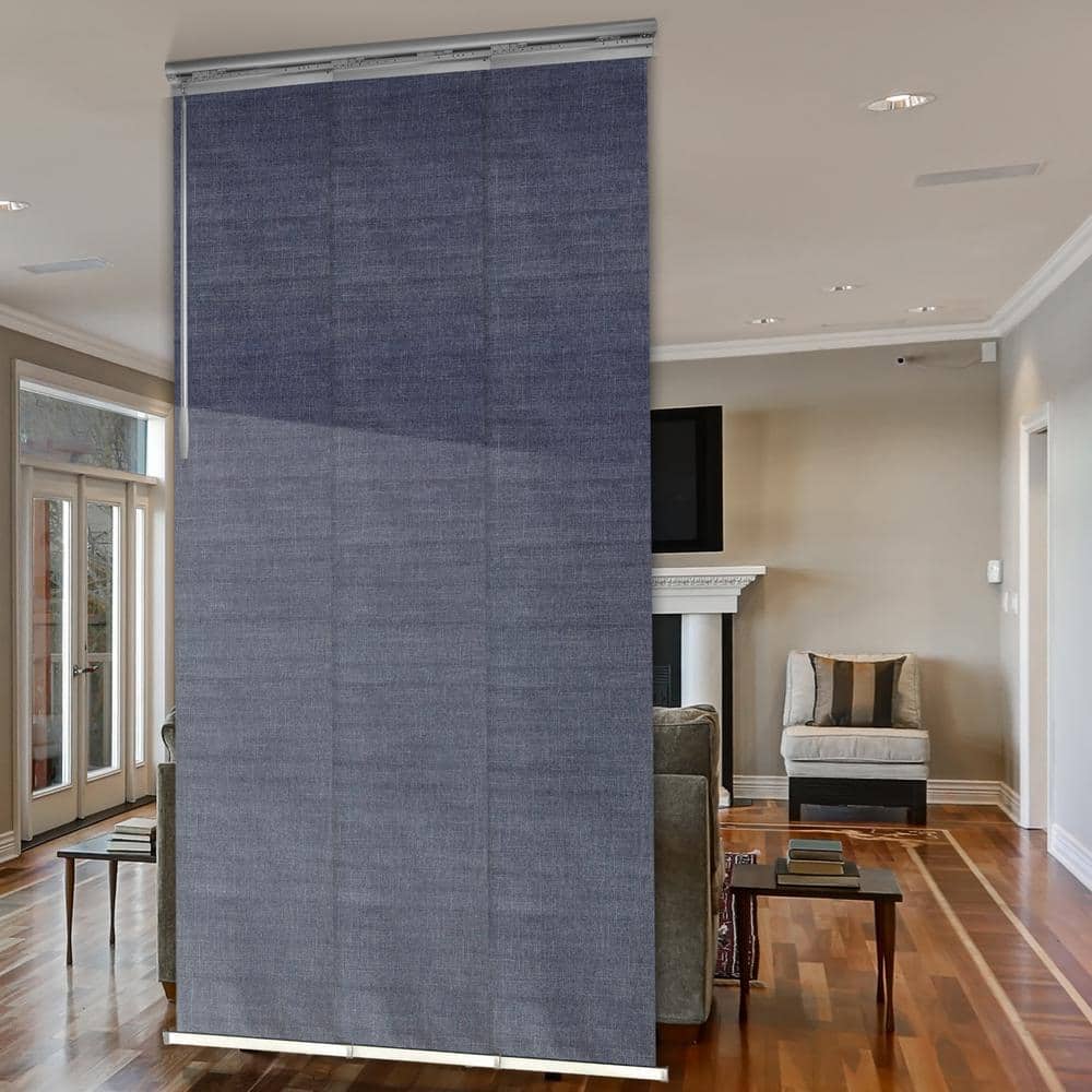Adjustable Sliding Single Rail Track in Midnight Blue with 15.75 in. Slates, Extendable 28 in. to 43 in. W x 94 in. L price history on PriceWatchPro