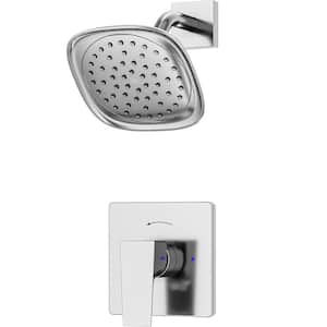 Verity Single Handle Wall Mounted Shower Trim Kit - 2.0 GPM (Valve Not Included)