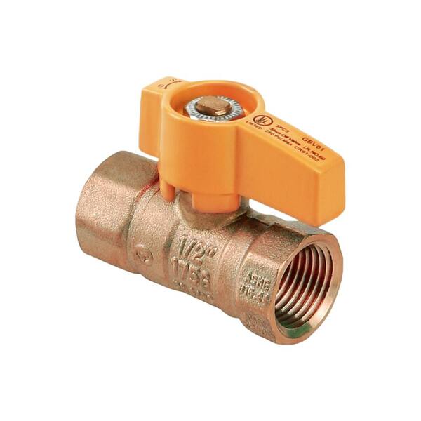 ON OFF GAS LEVER BALL VALVE YELLOW LEVER HANDLE 3/4 FEMALE 3/4 FEMALE ISOLATOR 