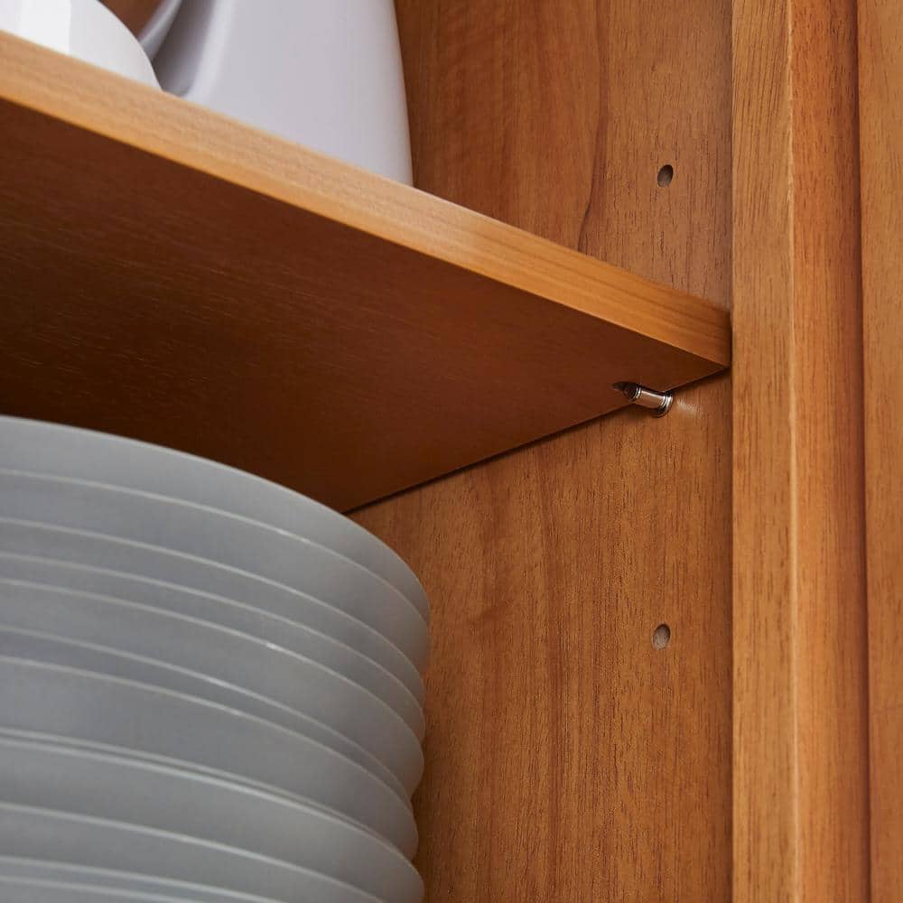 Cottage Oak Freestanding Pantry with Adjustable Shelving