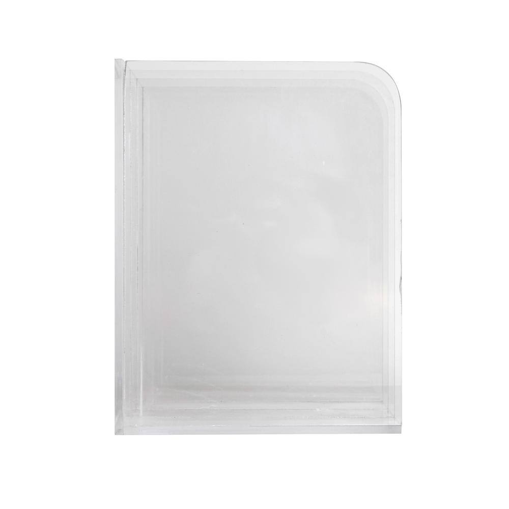 Clear Acrylic 3 Section File Holder with Anti-Slip Feet