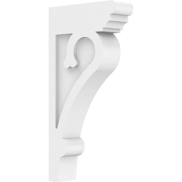 Ekena Millwork 1-1/2 in. x 10 in. x 5 in. Standard Mayflower Unfinsihed Architectural Grade PVC Corbel