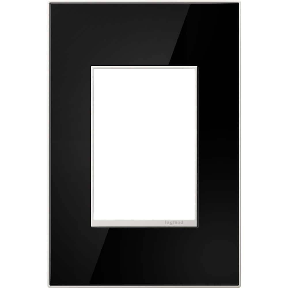 Legrand Adorne 1 Gang Plus Decorator/Rocker Wall Plate, Mirror Black (1 ...