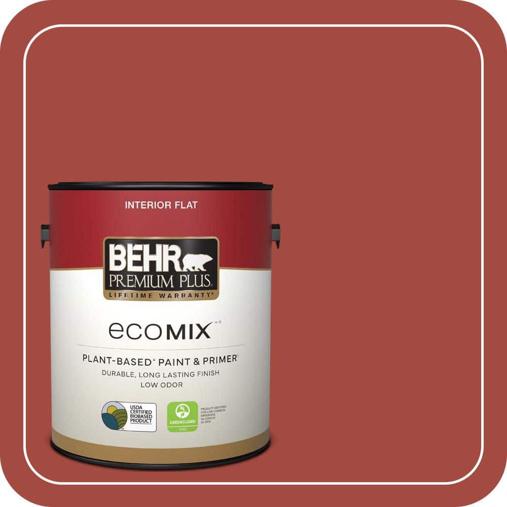 1 gal. #170D-7 Farmhouse Red Flat EcoMix Plant-Based Interior Paint & Primer price history on PriceWatchPro