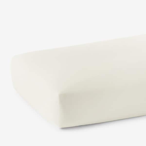 The Company Store Company Cotton Cream Cotton Percale King Deep Pocket Fitted Sheet
