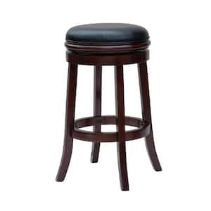 29 in. Cherry Backless Bar Stool