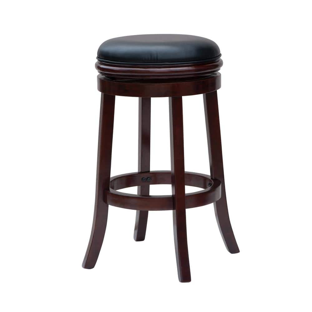 Boraam 29 in. Cherry Backless Bar Stool 44229 - The Home Depot