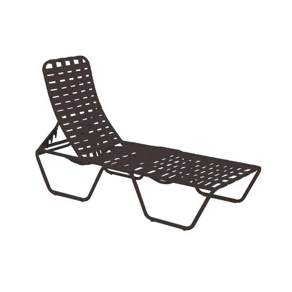 Tradewinds Lido Crossweave Contract Black Patio Chaise Lounge