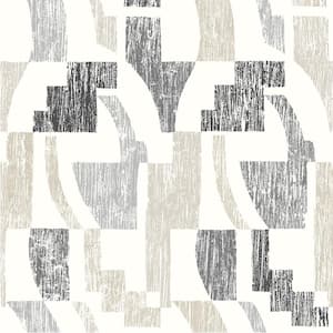 Taupe Multi Lenny Geometric Peel and Stick Wallpaper