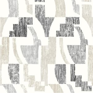 Beige Multi Lenny Geometric Peel and Stick Wallpaper Sample