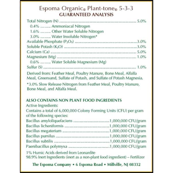27 lb. Organic All Purpose Plant Tone Fertilizer