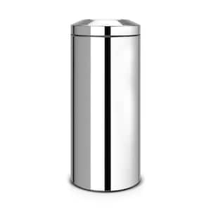 Brabantia 8 Gal. Touch Top Trash Can in White 115141 - The Home Depot