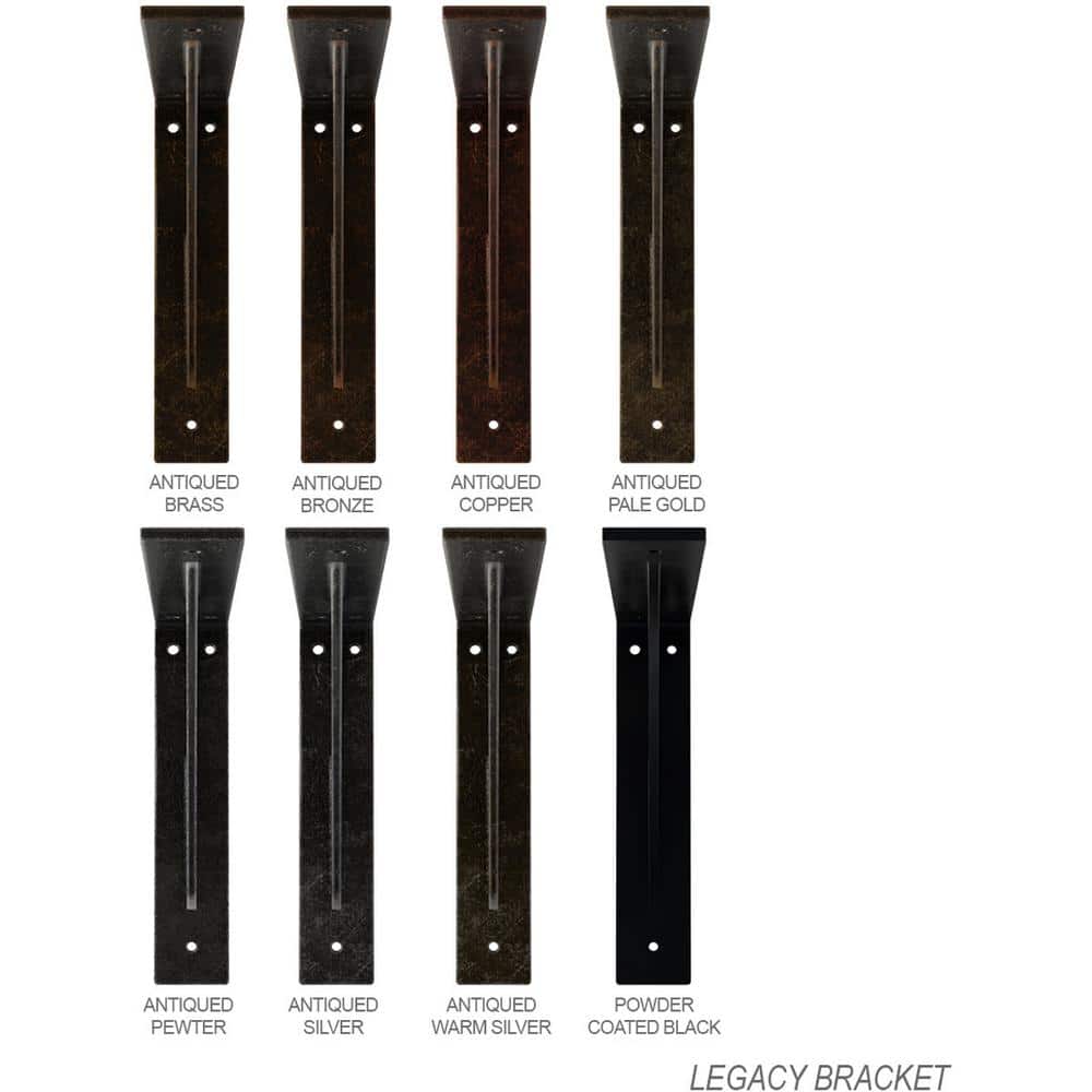 Legacy Hammered Gold 18" Industrial Steel Bracket for Shelves and Countertops