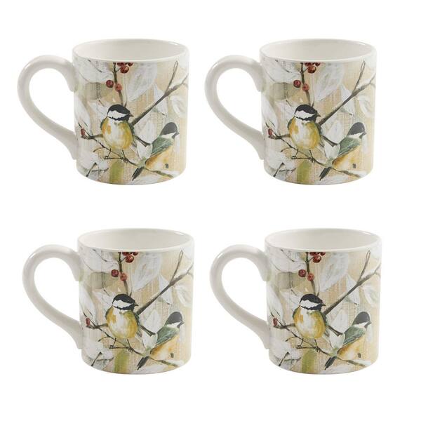 Botanique Collection Espresso Mugs, Set of 4 - Multicolor