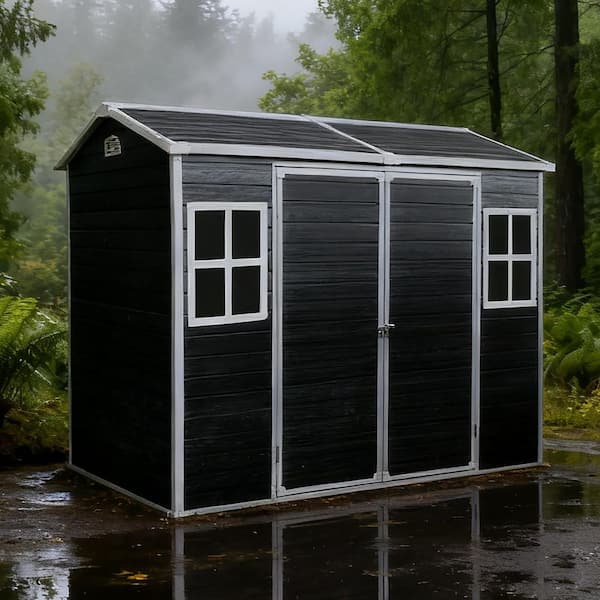 8 ft. x 4 ft. Resin Shed with Windows (32 sq. ft.)