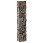 8-1/4 in. x 8-1/4 in. x 4-1/2 ft. Gray Composite Fieldstone Fence Postcover