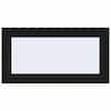 JELD-WEN 48 in. x 24 in. V-4500 Series Black Exterior/White Interior FiniShield Vinyl Awning Window with Fiberglass Mesh Screen THDJW140000333