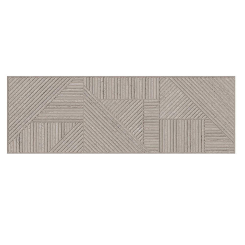 Mettria Karve Grey 13 in. x 39 in. Subway Geometric Textured Wood-Look Matte Ceramic Wall Tile (14.31 sq. ft. /Case) price history on PriceWatchPro