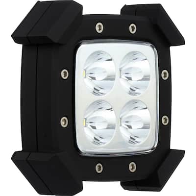 3.5 in. LED Black Battery Operated Rugged Puck Light