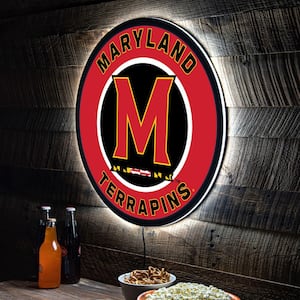 University of Maryland Round 23 in. Plug-in LED Lighted Sign