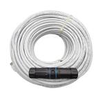 200 ft. CAT6 Outdoor-Rated Shielded Ethernet Cable Kit with Waterproof Coupler in White