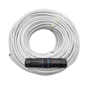 200 ft. CAT6 Outdoor-Rated Shielded Ethernet Cable Kit with Waterproof Coupler in White