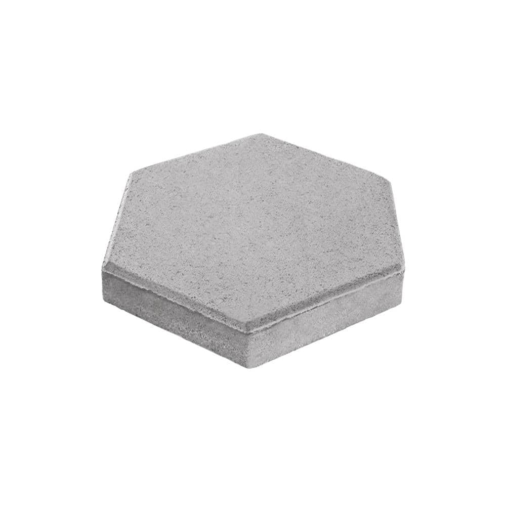 Hexagon Concrete Patio Block Step Stone, Round Concrete Stepping Stones Home Depot