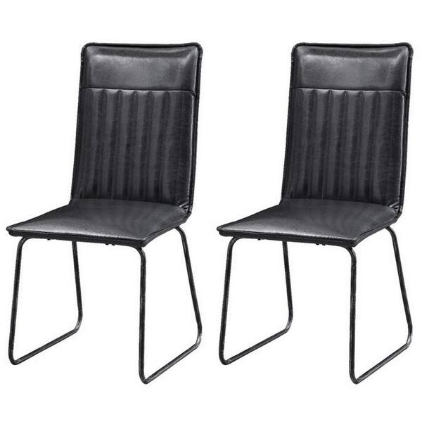 Coast to Coast Modern Black Accent Chairs (Set of 2)