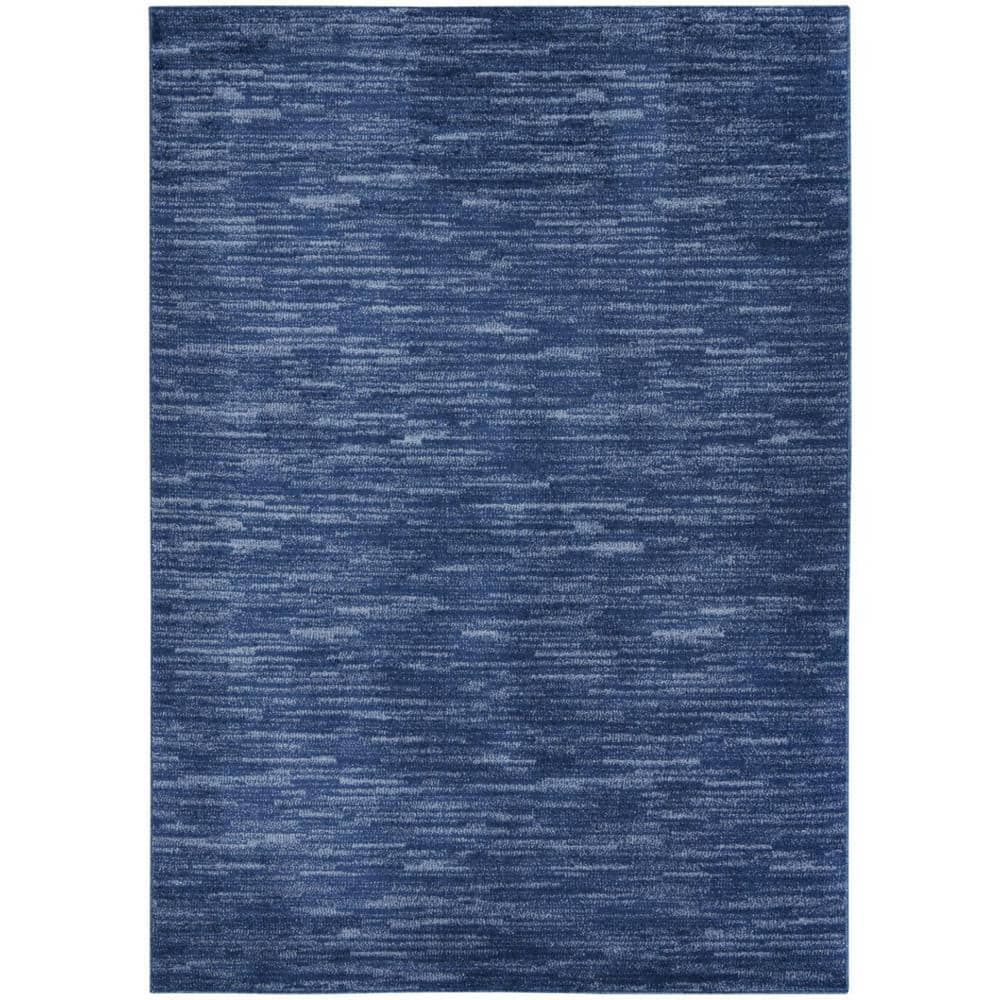 HomeRoots 5' X 8' Navy Blue Power Loom Area Rug 2000522323 - The Home Depot