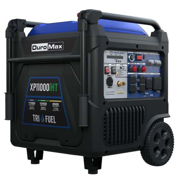 11,000 Watt Remote Start Portable Tri Fuel Home Backup Inverter Generator w/CO Alert