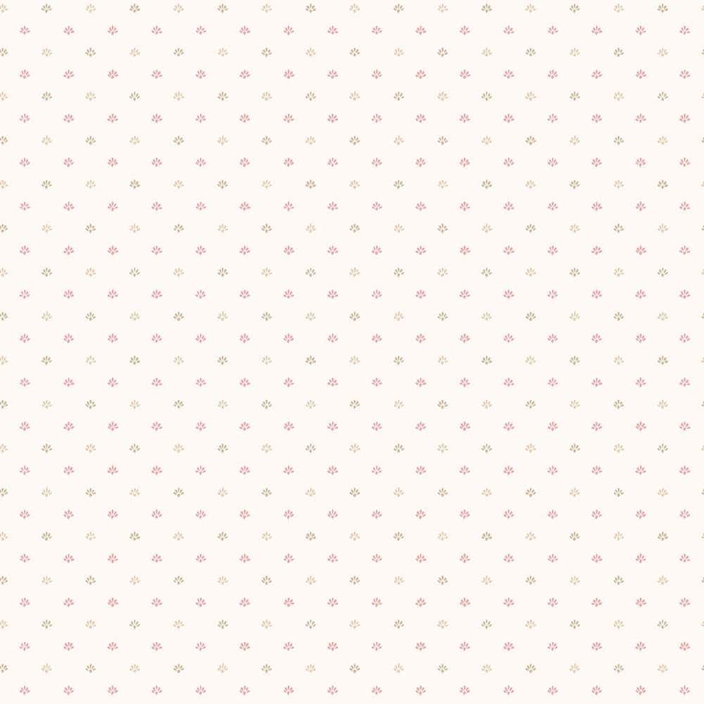 Pink/Beige Miniatures 2-Mini Floral Motif Design Matte Finish Non-Pasted Vi