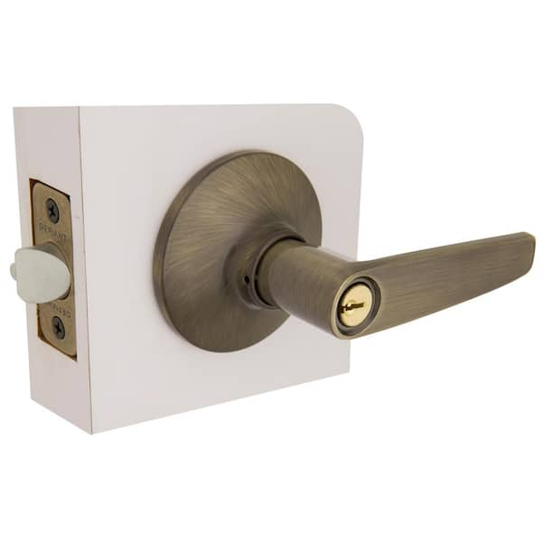 Olympic Stainless Steel Keyed Entry Door Lever