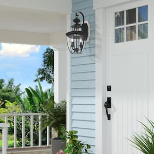 Monterey 2 Light Black Outdoor Wall Sconce