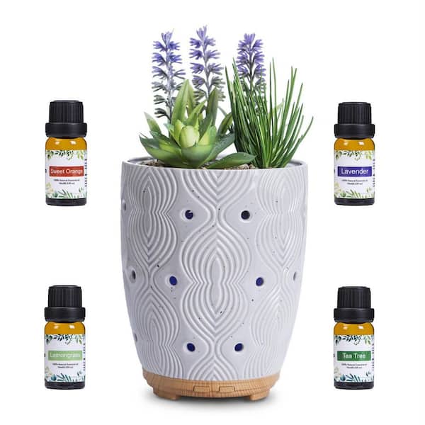 RiteSune 100 ml Ultrasonic Aromatherapy Essential Oil Diffuser 7-Colors LED Lights Timer Humidifier with Ceramic