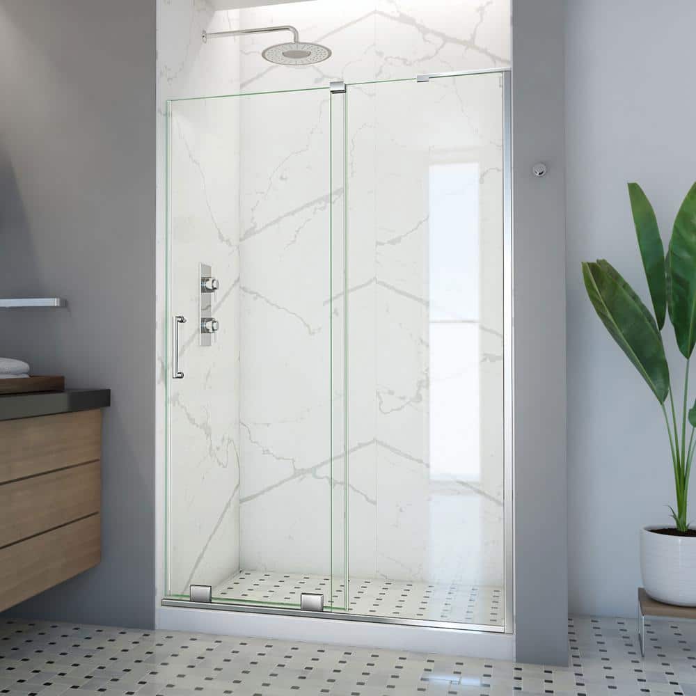 Mirage-X 60-Inch Frameless Clear Glass Sliding Shower Door