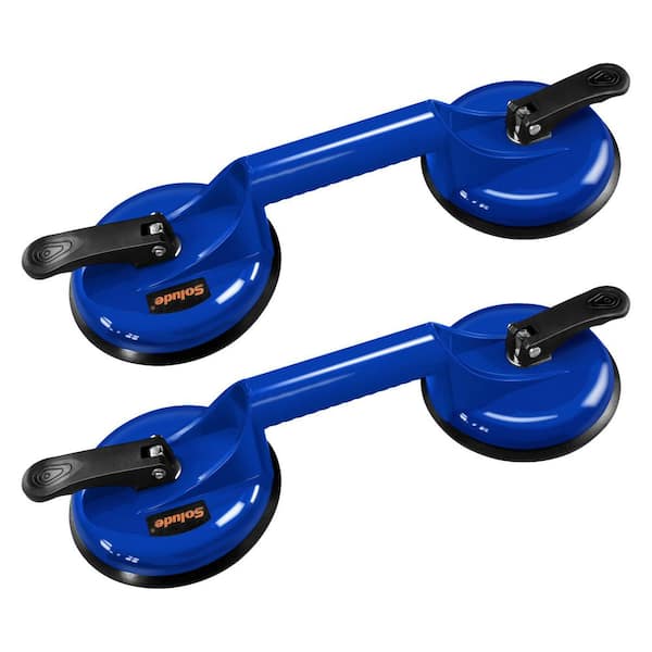 Unbranded 4.7 in. Floor Suction Cups with Aluminum Handle 187 lbs. Load Capacity (2-Pack)