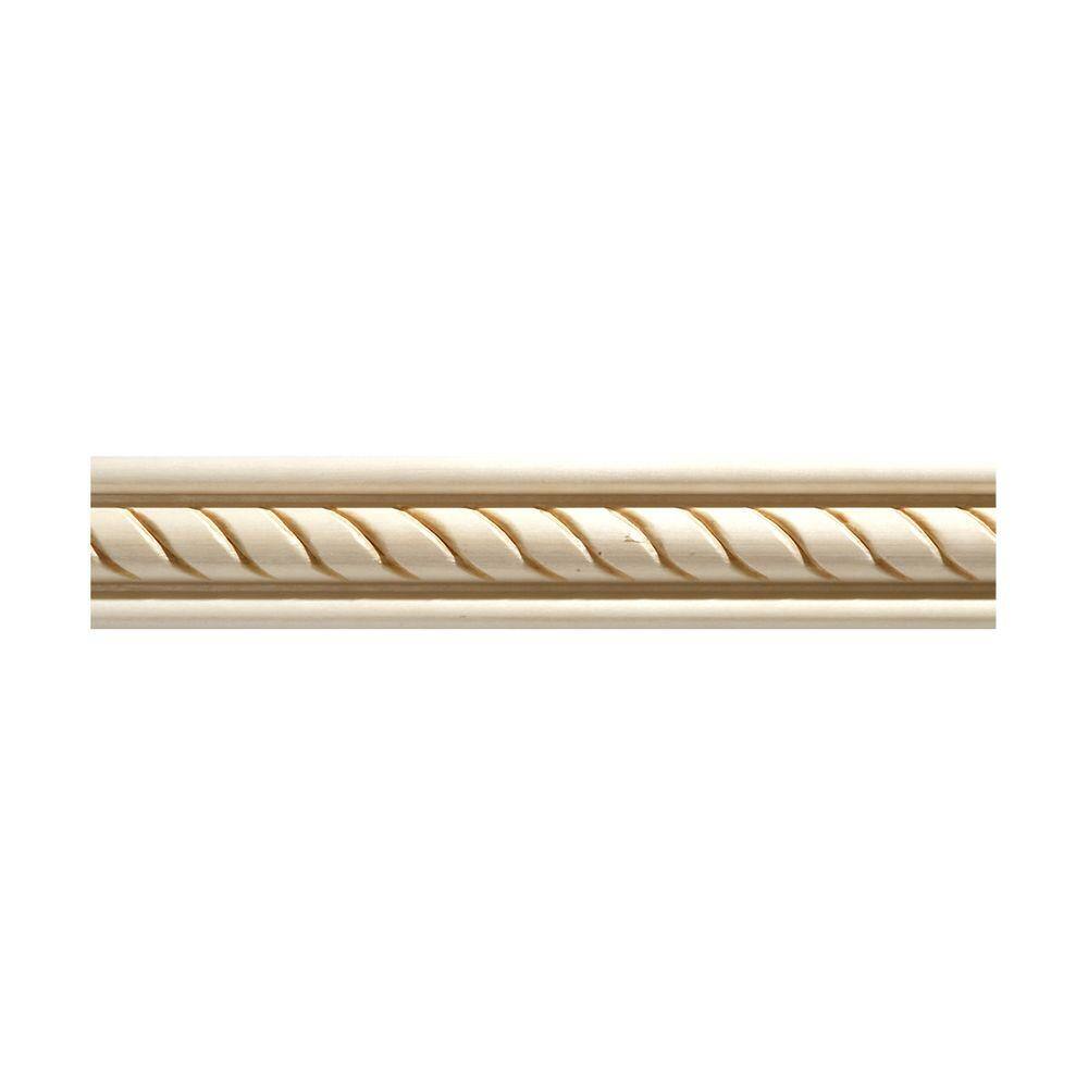 Ornamental Mouldings ROPE OMI1831-8 WHW 1/2X1-3/8X96 1831-8WHW - The ...