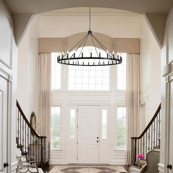 LWYTJO Vyolette 30 - Light 60 in. Matte Black Oversized Modern