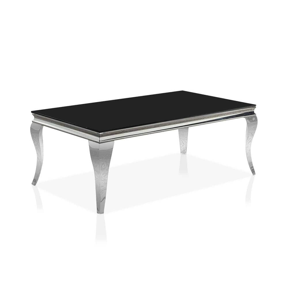 Black silver on sale coffee table