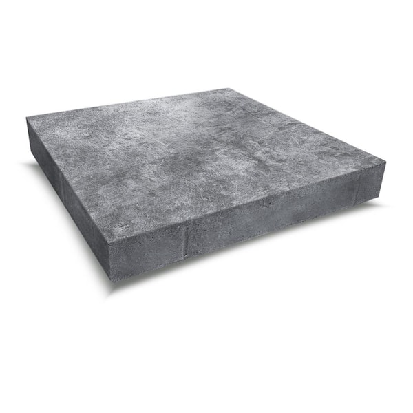 Unbranded CityScapes 5.83 in. x 5.83 in. Grey/Charcoal Square Concrete Paver