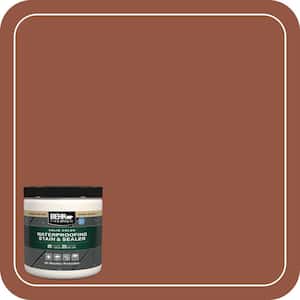 8 oz. #SC-130 California Rustic Solid Color Waterproofing Exterior Wood Stain and Sealer Sample