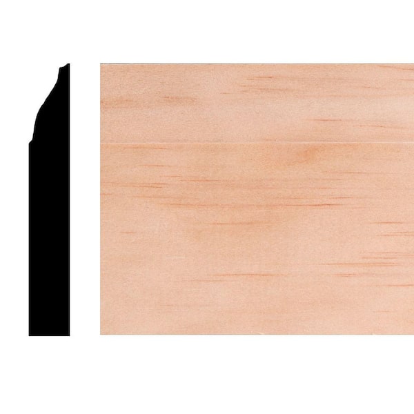 Builder's Choice LWM 625 7/16 in. x 2-1/4 in. Pine Base Moulding