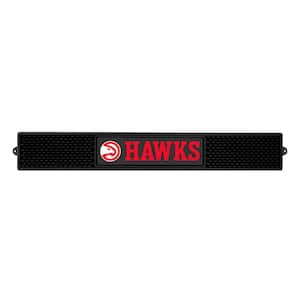 NBA- 3.25 in. x 24 in. Black Atlanta Hawks Drink Mat