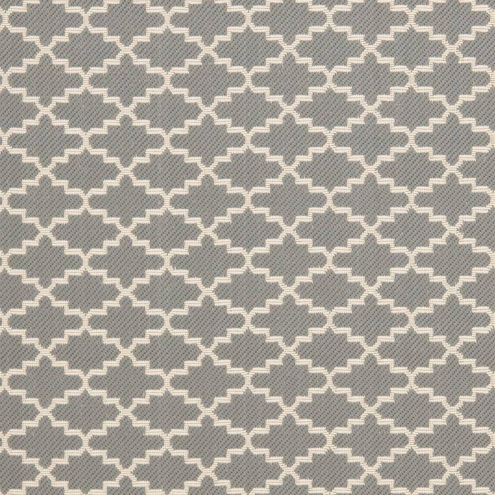 Anthracite and Beige 5' x 7' Easy-Care Synthetic Area Rug