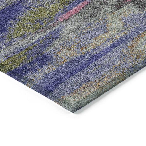 Chantille Machine Washable Indoor/Outdoor Abstract ACN942 Lavender 2 ft. 6 in. x 3 ft. 10 in. Area Rug