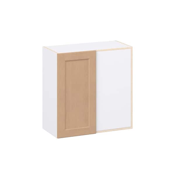 Lakewood Sugar Cookie Shaker Assembled Wall Blindcorner Right Kitchen Cabinet (30 in. W x 30 in. H x 14 in. D)